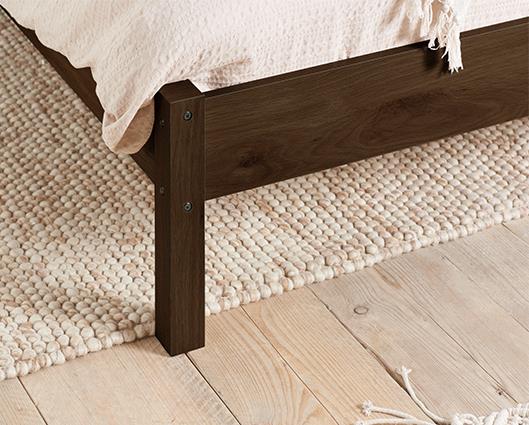 Croxley Rattan Bed Walnut - King