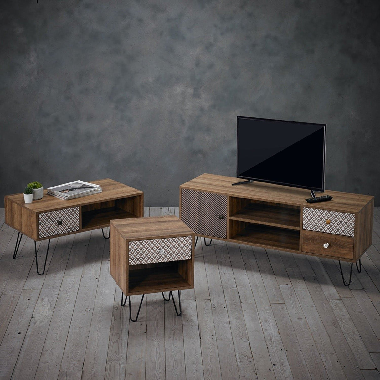 Casablanca 1 Drawer Lamp Table