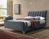 Clover King Bed - Grey