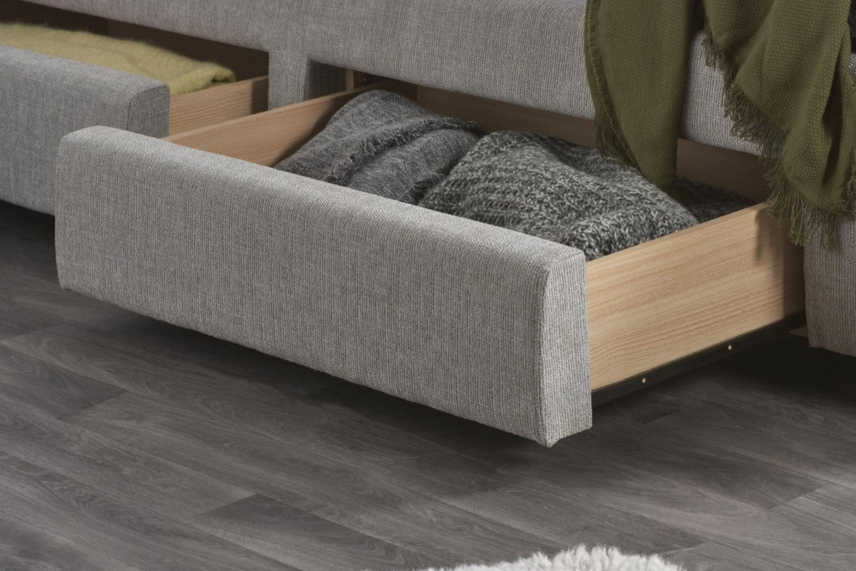 Maja Super King Bed - Grey