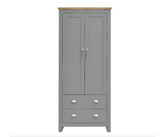 Lincoln 3 Piece Bedroom Set (2 Door Wardrobe, 2+2 Chest, 1 Drawer Bedside)