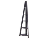 Corner Ladder Bookcase-Black