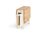 Soloman Dining Set- White/Natural