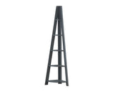Corner Ladder Bookcase-Dark Grey