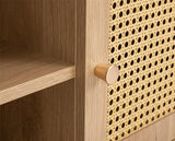 Croxley Rattan Large TV Unit - Oak