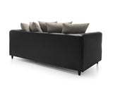 Dan 3 Seater Sofa - Brown & Beige