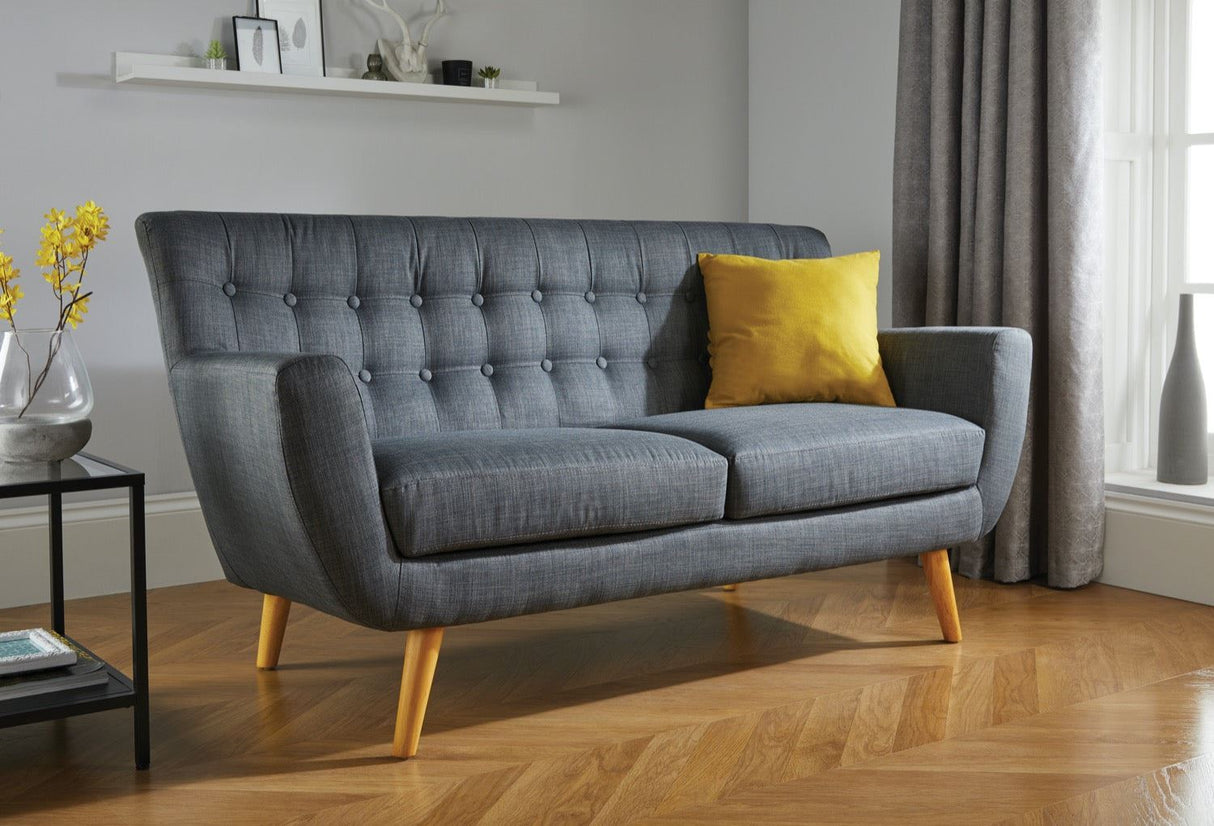 Largo 3 Seater Sofa Grey