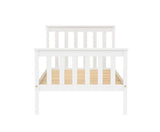 Oxford Pine Bed White - Single