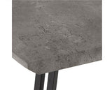 QUEBEC WAVE EDGE DINING TABLE - CONCRETE EFFECT