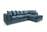 Heidi Right Hand Facing Corner Sofa Plus - Dark Blue