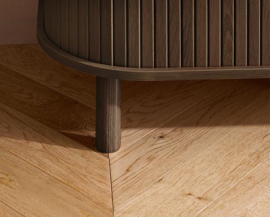 Axel Fluted Small TV Unit - Walnut