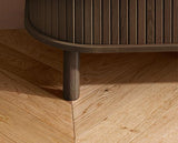 Axel Fluted Small TV Unit - Walnut