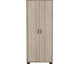 OLIVER 2 DOOR WARDROBE - LIGHT OAK EFFECT