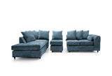 Heidi Left Hand Facing Corner Sofa Plus - Dark Blue