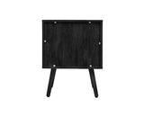 Noah 2 Drawer Bedside - Black