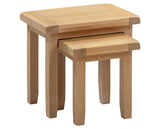 WINDSOR NEST OF 2 TABLES - NATURAL OAK