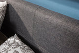 Small Double End Lift Ottoman Bed-Grey