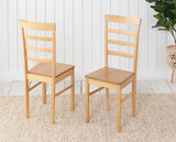 Pagan Dining Table & 4 Ladder Chairs- Oak