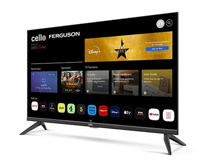 Cello C32WS 32" Smart WebOS TV with Freeview and Frameless Bezel.