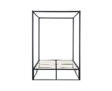 Farringdon Metal 4 Poster Double Bed - Black