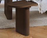 Axel Fluted Dining Bench - Walnut