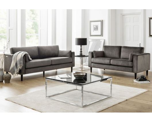 Houston Velvet Medium 2 Seater Sofa
