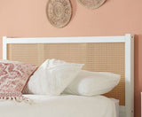 Croxley King Rattan Bed- White