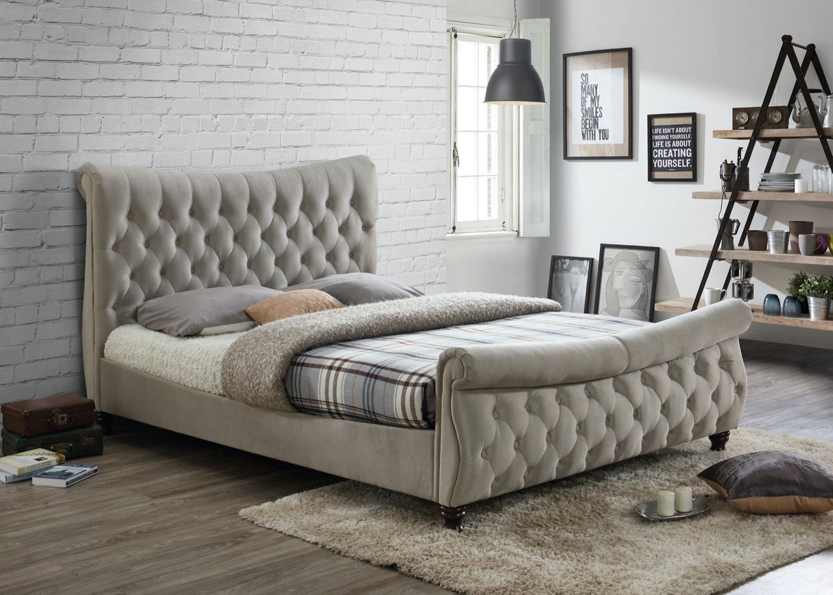 Copenhagen King Bed - Cream