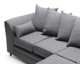 Daisy Right Hand Facing Corner Sofa - Dark Grey