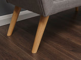 Mula Uplholstered Bench-Grey