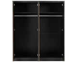 MALVERN 4 DOOR WARDROBE - BLACK