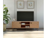 LEON 2 DOOR TV UNIT - MEDIUM OAK EFFECT