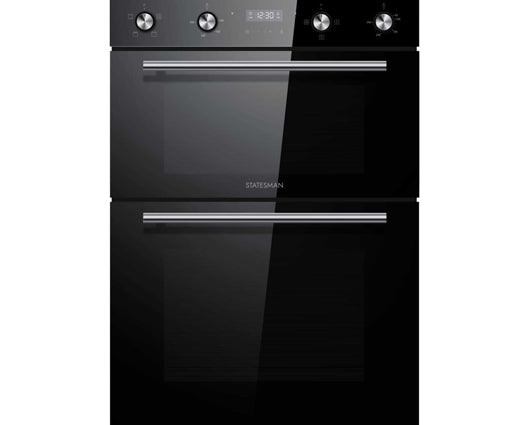 Statesman BDM373BL Built-in 88cm 35/70L Double Oven Black