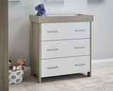 Nina Changing Unit - Grey Wash & White