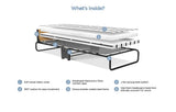 Jay-Be Revolution Folding Bed with Rebound e-Fibre Mattress-Single