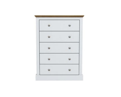 Dagwood 5 Drawer Chest White