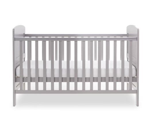 Grady Cot Bed + Fibre Mattress - Warm Grey