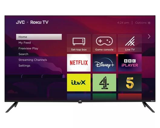 JVC LT-50CR530 Roku TV 50" Smart 4K Ultra HD TV