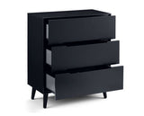 Langham 3 Drawer Chest - Anthracite