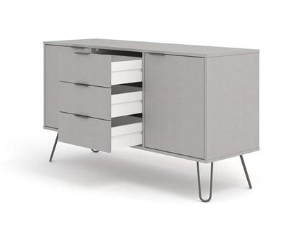 Austin Grey Medium Sideboard with 2 Doors, 3 Drawers