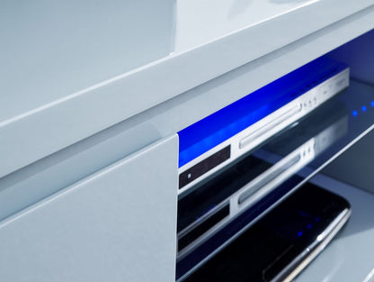 Arctic High Gloss LED TV Unit-Grey