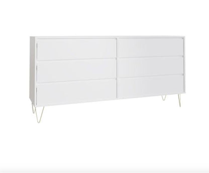 Maeve 6 Drawer Chest- White