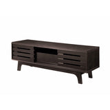 Traditional TV Cabinet with Sliding Doors-Dark Oak