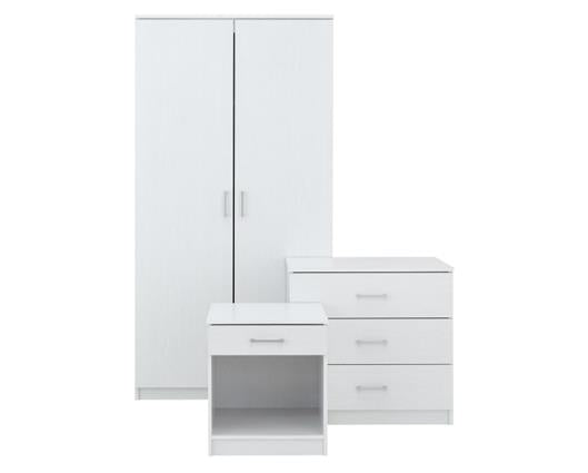 Princeton 3 Piece Bedroom Set-White