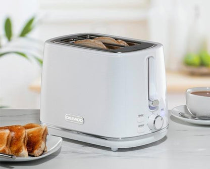 Daewoo Stirling 2 slice Toaster White