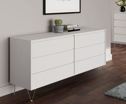 Maeve 6 Drawer Chest- White