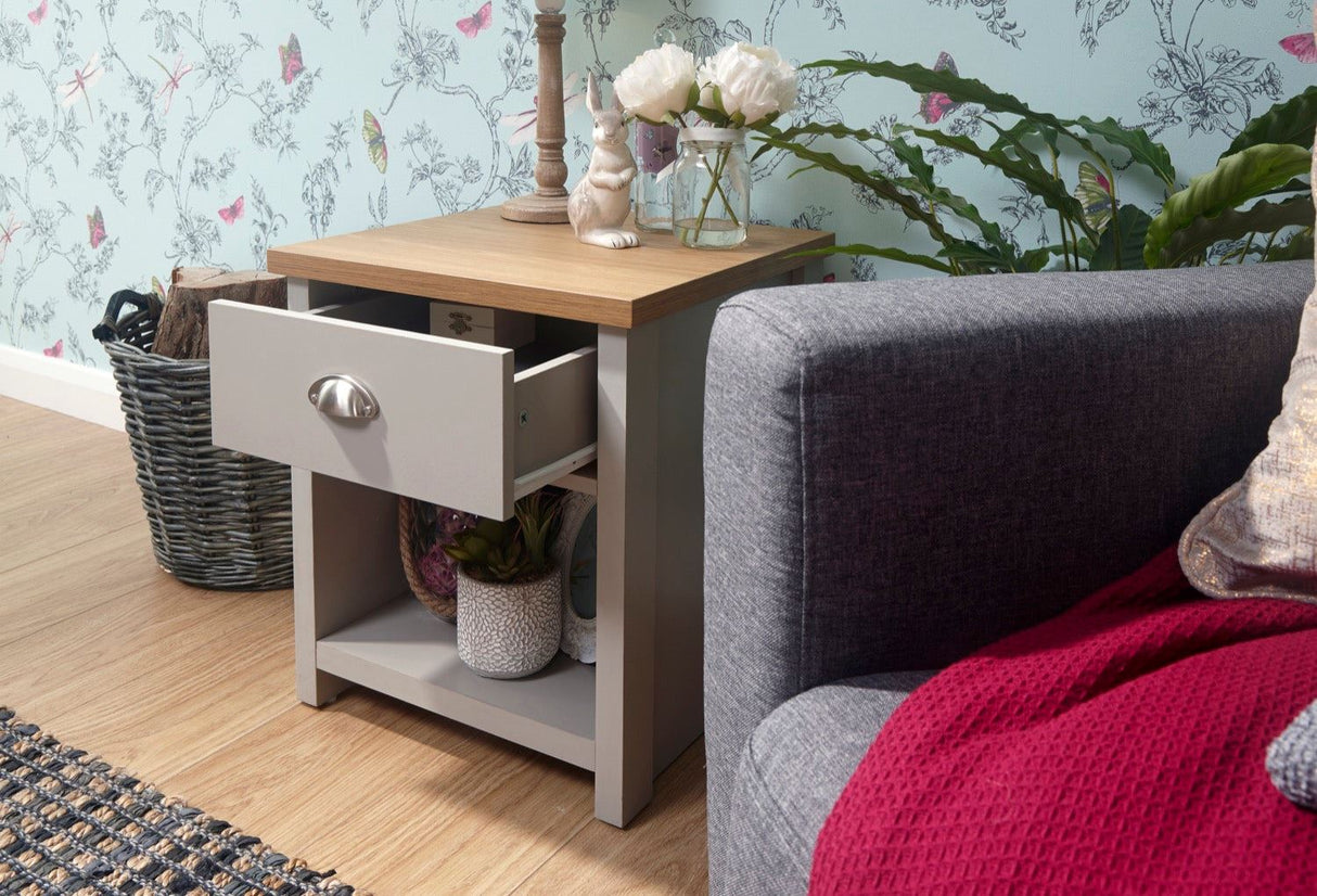 Lachlan Lamp Table-Grey