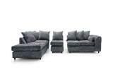 Heidi Left Hand Facing Corner Sofa Plus - Dark Grey