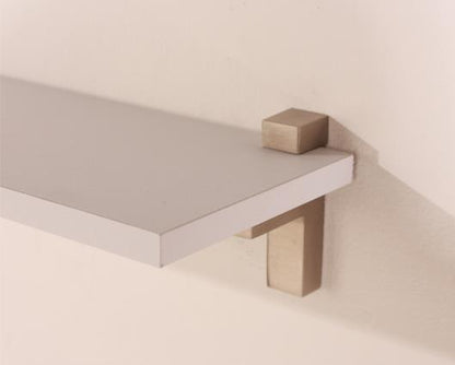 Levant 60cm slim shelf with "L" shape bracket - white