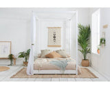 Darwin Four Poster Double Bed - White